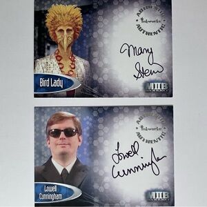 MEN IN BLACK Autograph Cards / LOWELL CUNNINGHAM (Creator of MIB), The Bird Lady